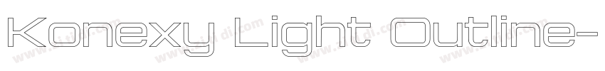 Konexy Light Outline字体转换